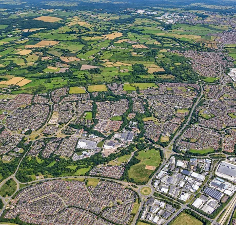 Aerial View of Skelmersdale